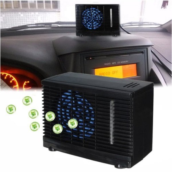         12V Portable Evaporative Mini Air Conditioner Home  Water Cooler Cooling Fan
        